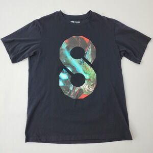Uniqlo UT Kaiju No. 8 Graphic T-Shirt Mens Large Black Anime Manga Tee 469941